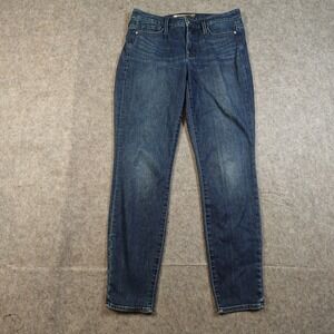 Athleta Jeans Womens 2 Skulptek Skinny Blue Denim Mid Rise